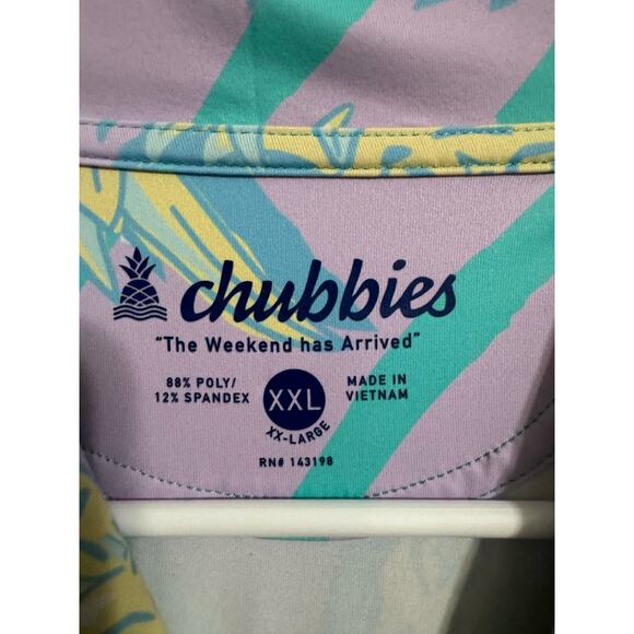Chubbies Pastel Pineapples Polo XXL - Picture 3 of 3